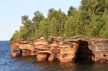 Devil's Island Seacaves Lake Superior